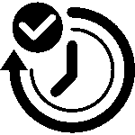 simbolo de verificacion de tiempo